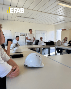 visite étudiants EFAB projet immobilier Alma Petra 5