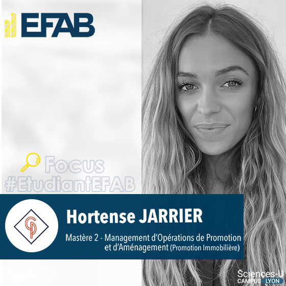 Hortense JARRIER Efab Lyon Master Immobilier