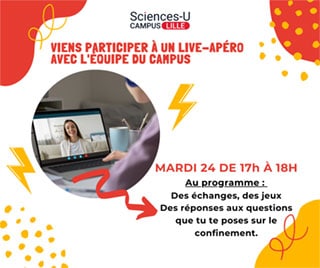 Live Apéro avec les étudiants et les équipes du Campus SCIENCES-U Lille