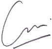 Signature de Victor GERVASONI, Directeur de l'EFAB