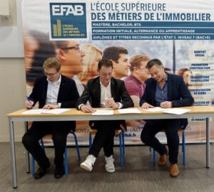 Signature du partenariat ORPI et EFAB Lille
